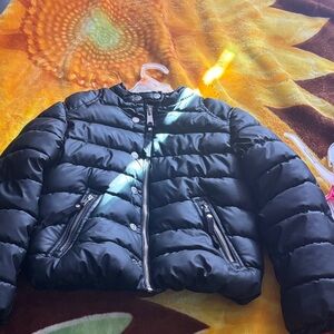 Kids Black Puffer Jacket